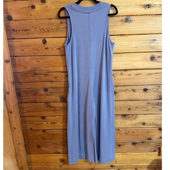 ATHLETA Wide Leg Serenity Sleeveless Pockets Purple Jumpsuit Small - Picture 2 of 8